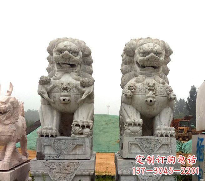 湖北传统大理石狮子雕塑