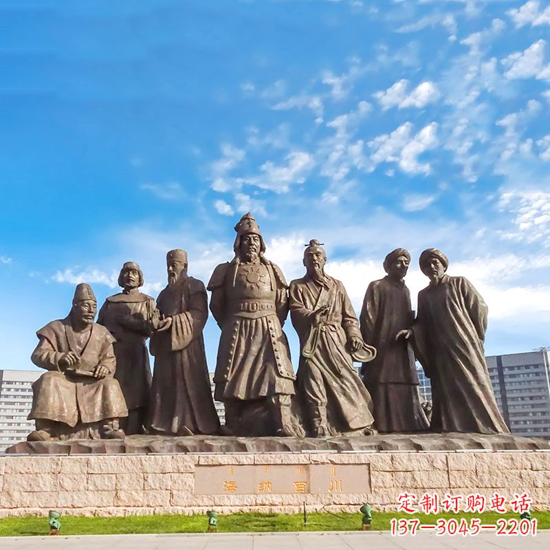 湖北成吉思汗雕塑,赞颂大蒙古国建国者