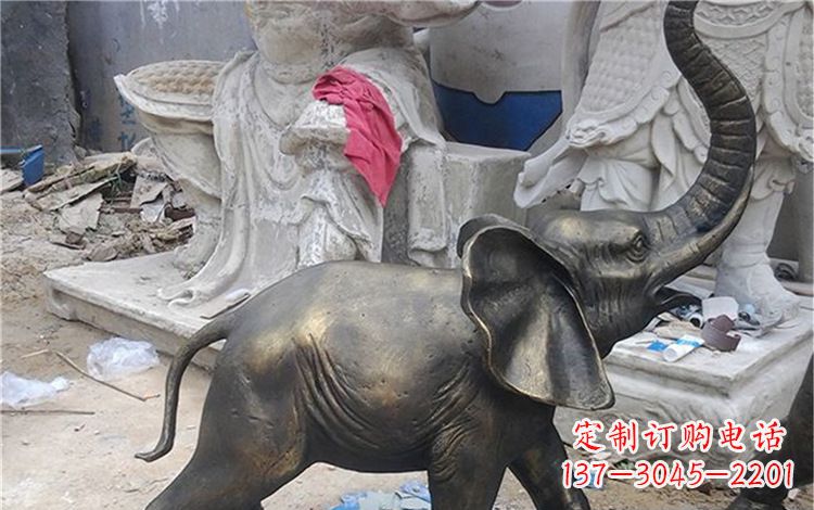 湖北大象动物铜雕112