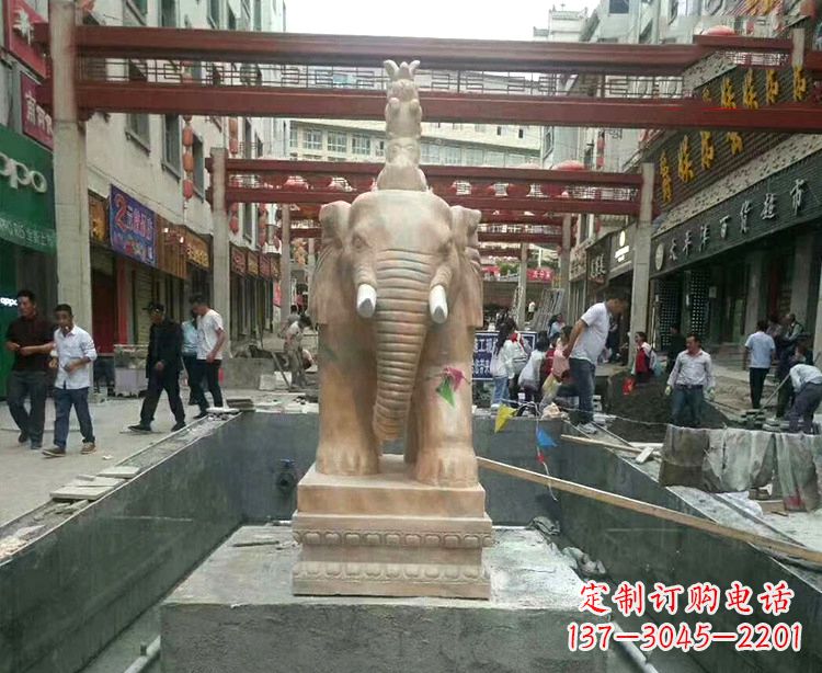 湖北大象石材雕塑