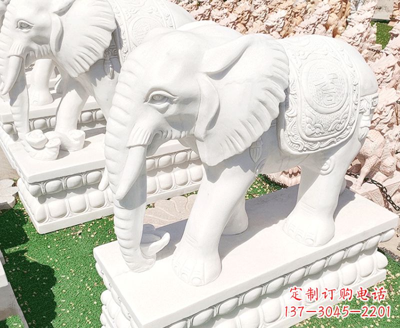 湖北大象石雕雕塑