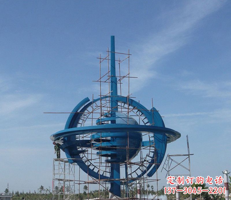 湖北大型不锈钢地球雕塑
