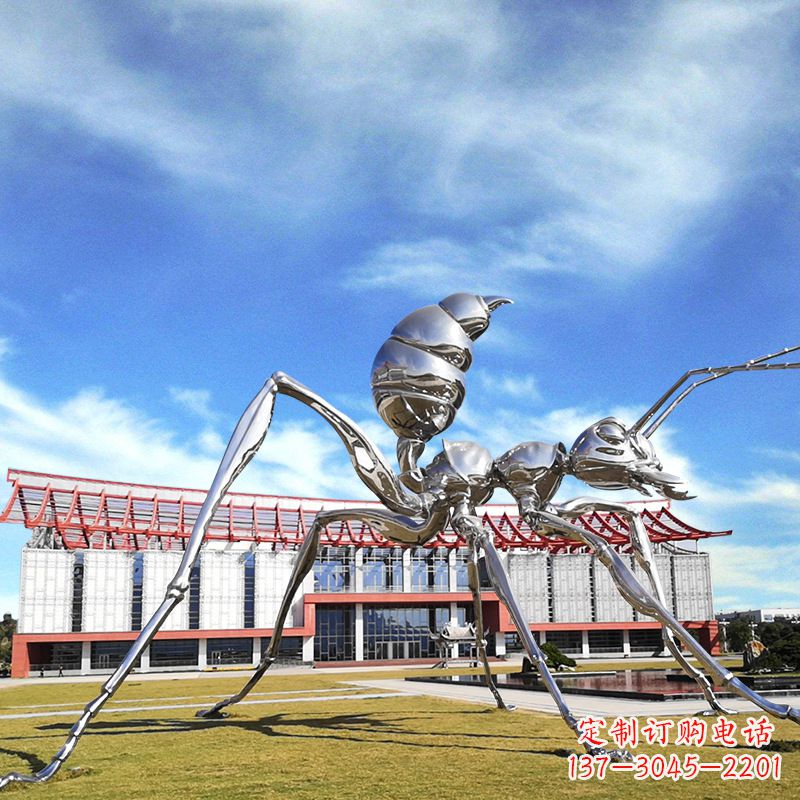 湖北大型不锈钢蚂蚁雕塑精工制作,绵延传奇