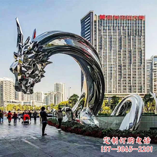 湖北不锈钢创意动物雕塑