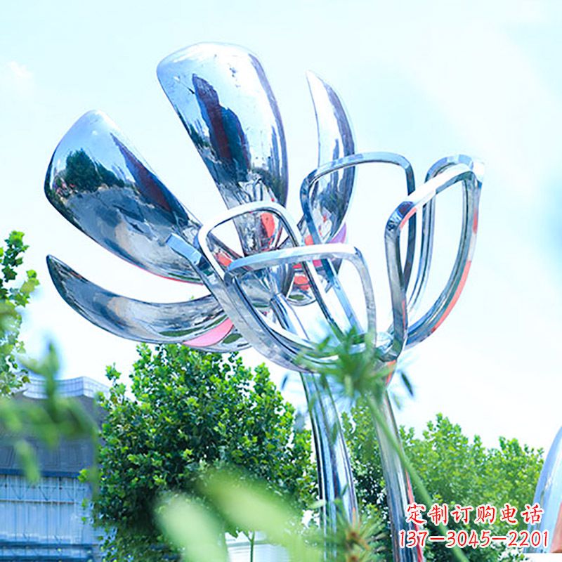 湖北精美不锈钢玫瑰雕塑