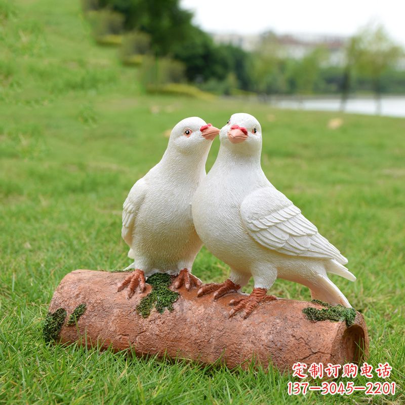 湖北精美大型和平鸽雕塑