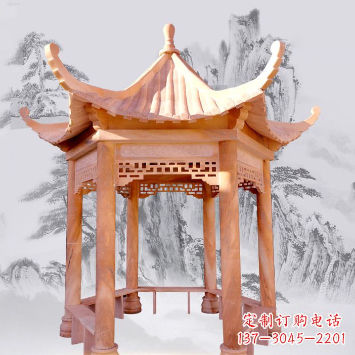 湖北单层大理石凉亭