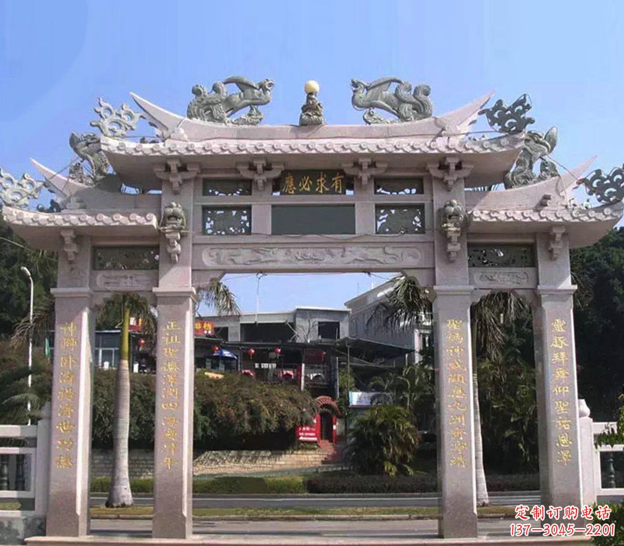 湖北精美石雕牌坊雕塑——传承文化的艺术精品