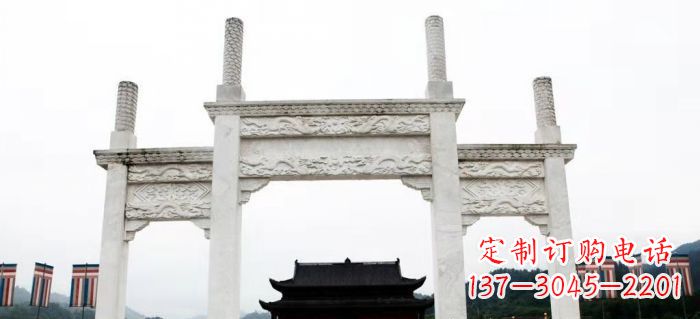 湖北道路大理石牌坊 (3)
