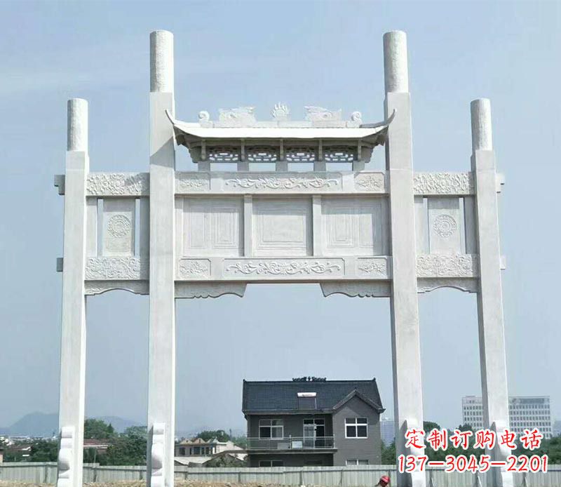 湖北精美牌坊雕塑