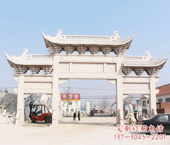 湖北精美牌坊雕塑