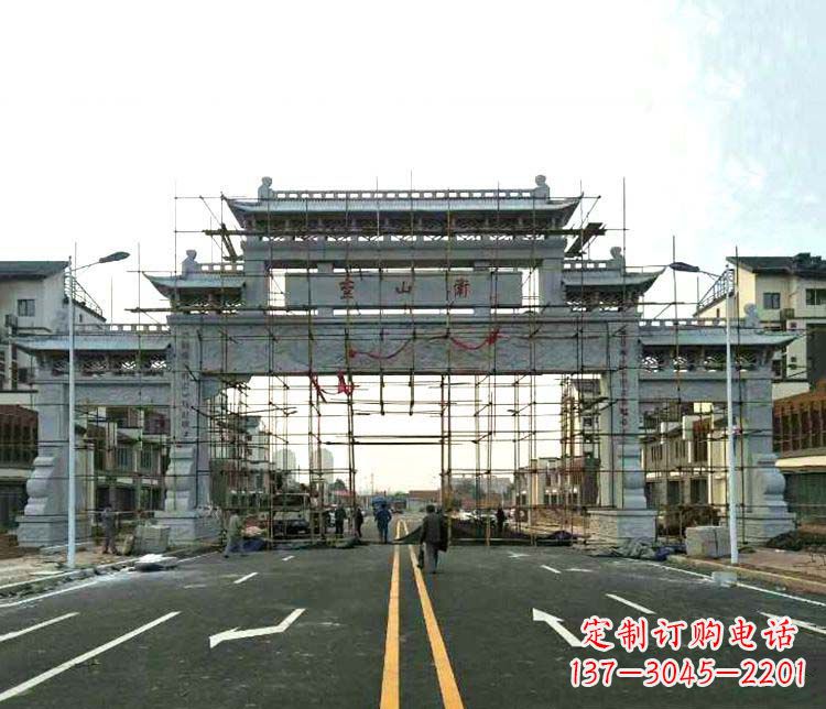 湖北牌坊石雕——精致细腻,展示正气