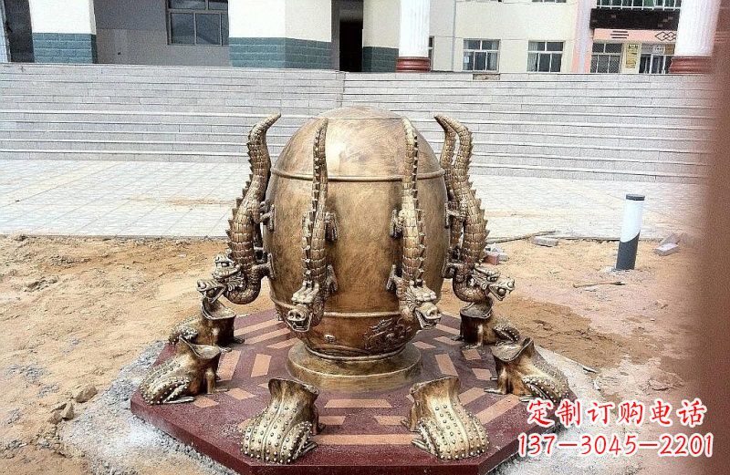 湖北地动仪铜雕