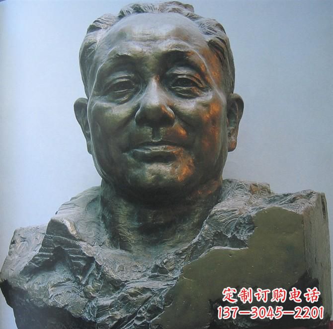 湖北邓小平名人胸像铜雕