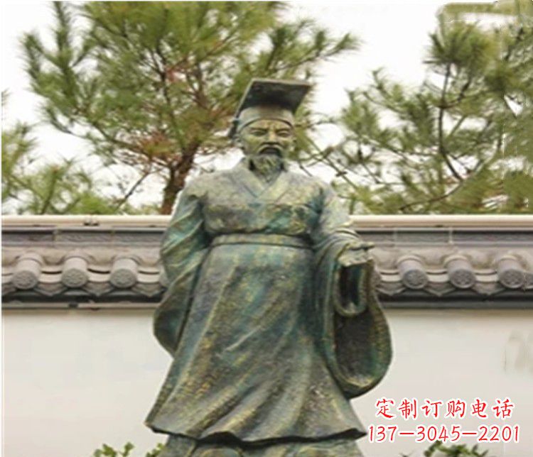 湖北青铜雕刻汉武帝铜雕