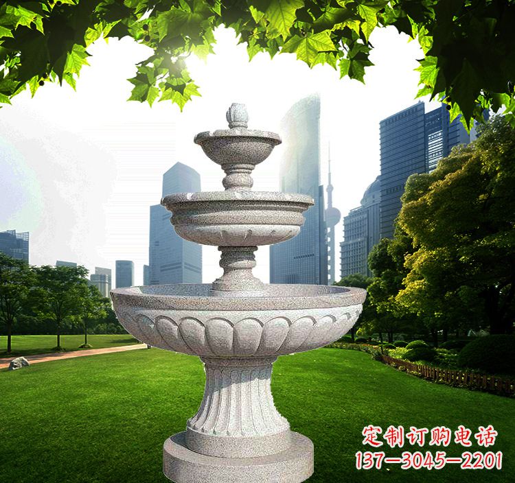 湖北跌水盆石喷泉雕塑