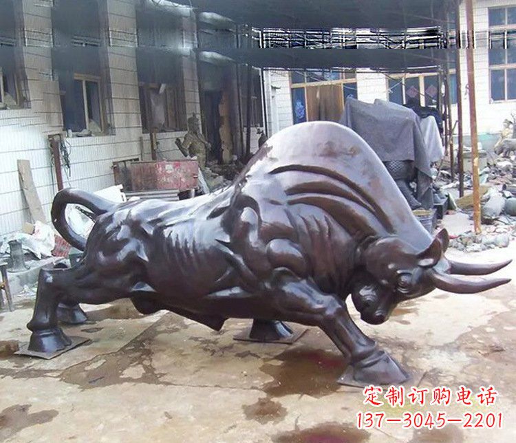 湖北动物牛铜雕塑