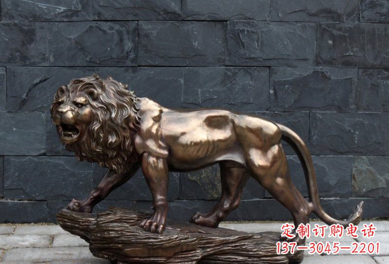 湖北高雅雕刻—狮子铜雕塑