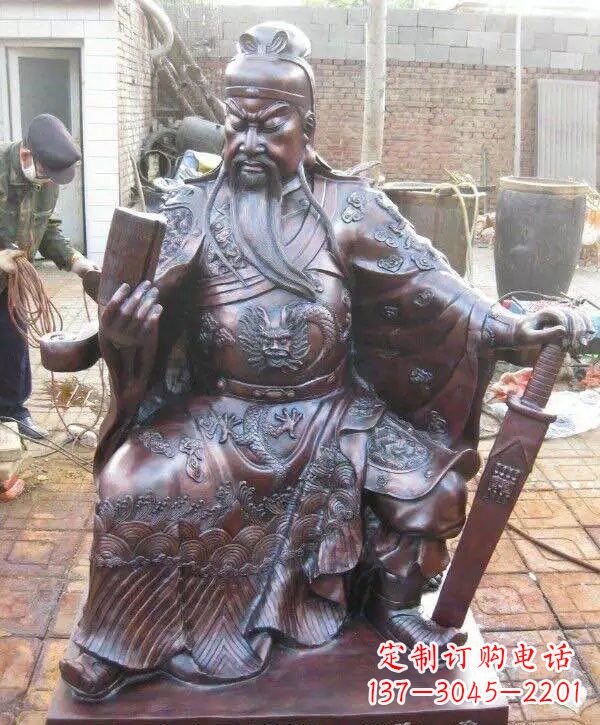 湖北关公铜雕——象征着一份久远精神的传承