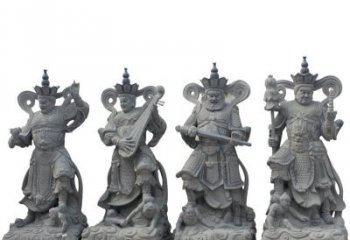 湖北四大天王大理石雕塑