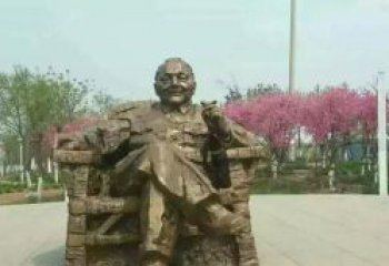湖北中领雕塑邓小平坐式铜雕