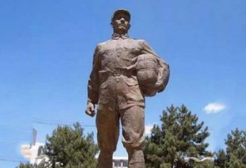 湖北董存瑞石雕像 - 传承英雄精神的纪念雕塑