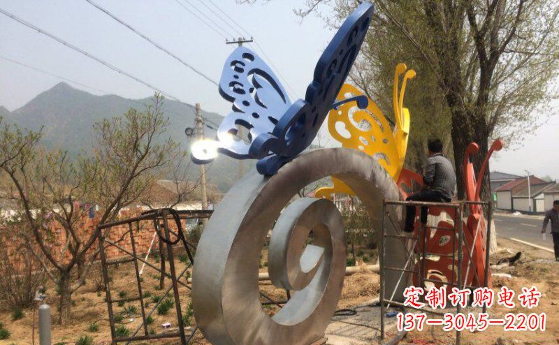 湖北优雅无比,不锈钢蝴蝶雕塑
