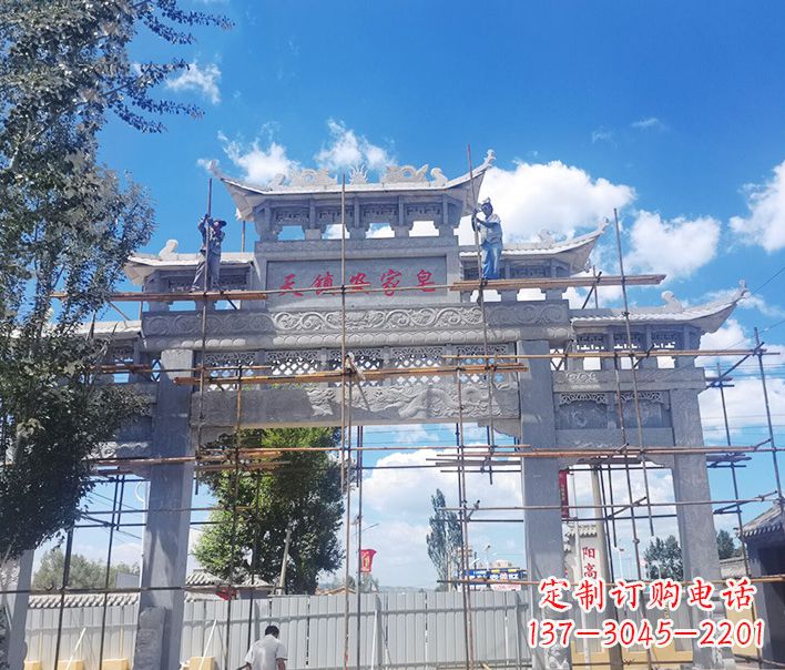湖北方牌坊石雕