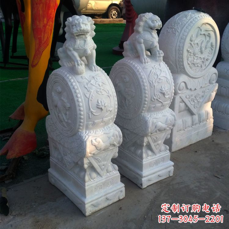 湖北仿古门墩石雕塑，让您的家园更加精致