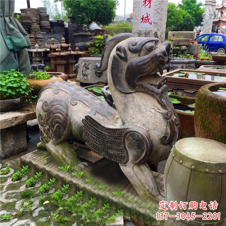 湖北仿古貔貅石雕