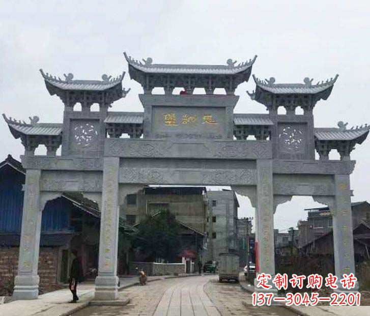 湖北精美牌坊石雕