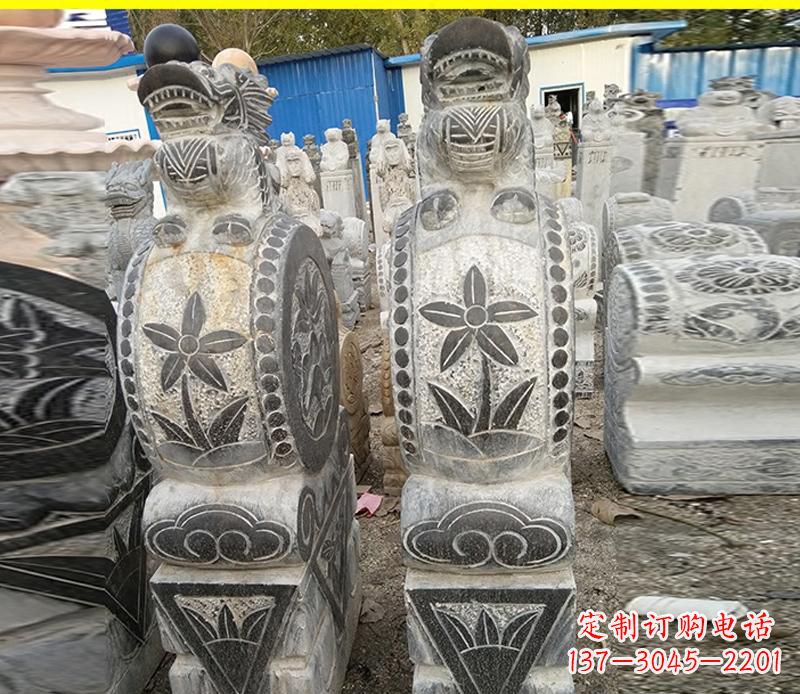 湖北仿古石门墩雕塑，传承历史文化