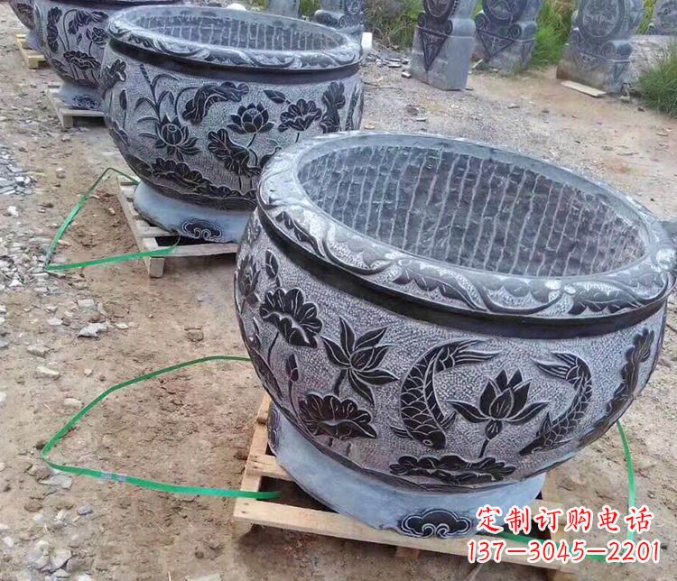 湖北古典水缸雕塑