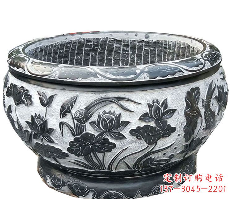 湖北传承古典,精致仿古庭院花盆雕塑