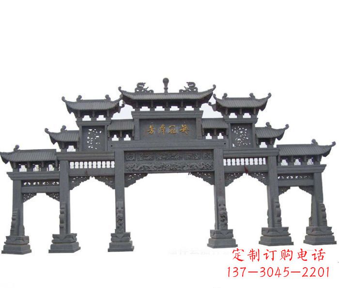 湖北产品名称仿古牌坊石雕