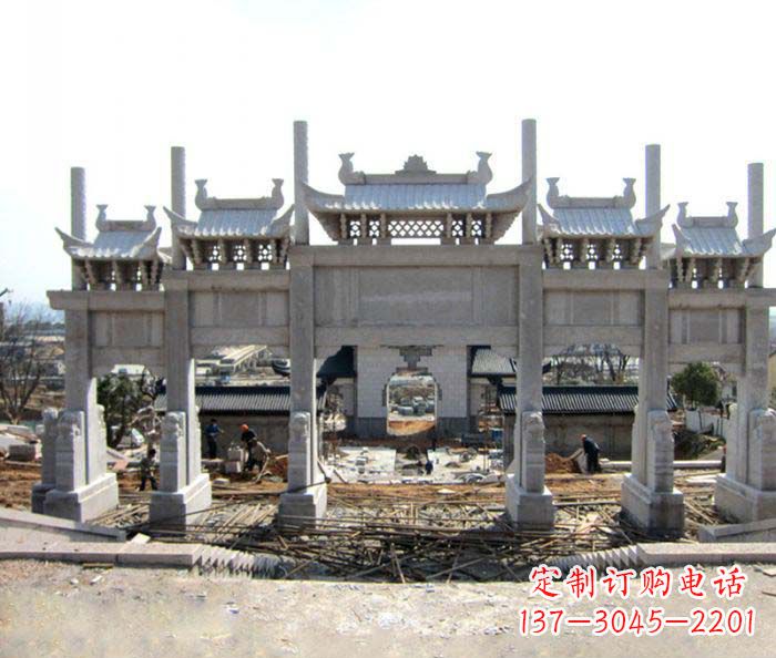 湖北仿古牌坊雕塑,定制专属你的古典魅力