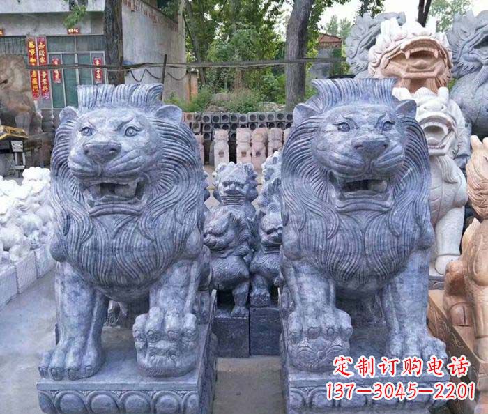 湖北仿古欧式石雕狮子