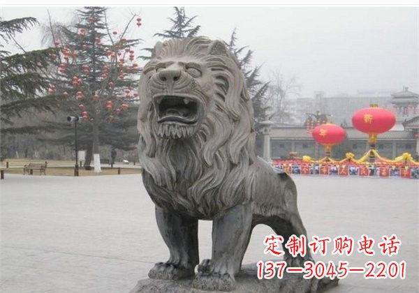 湖北仿古西洋狮子石雕