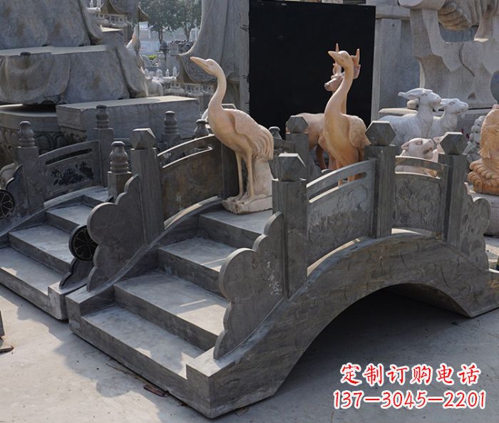 湖北精致石制仿古拱桥雕塑