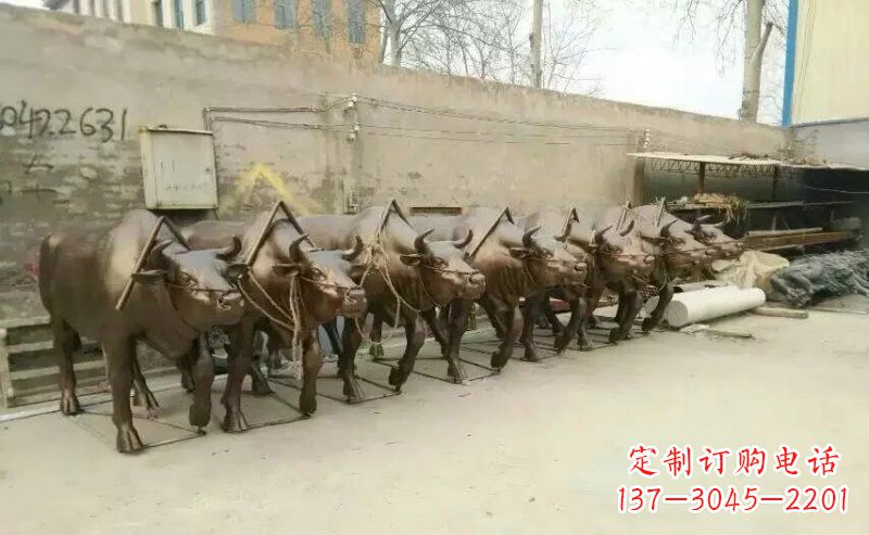 湖北仿铜玻璃钢动物雕塑