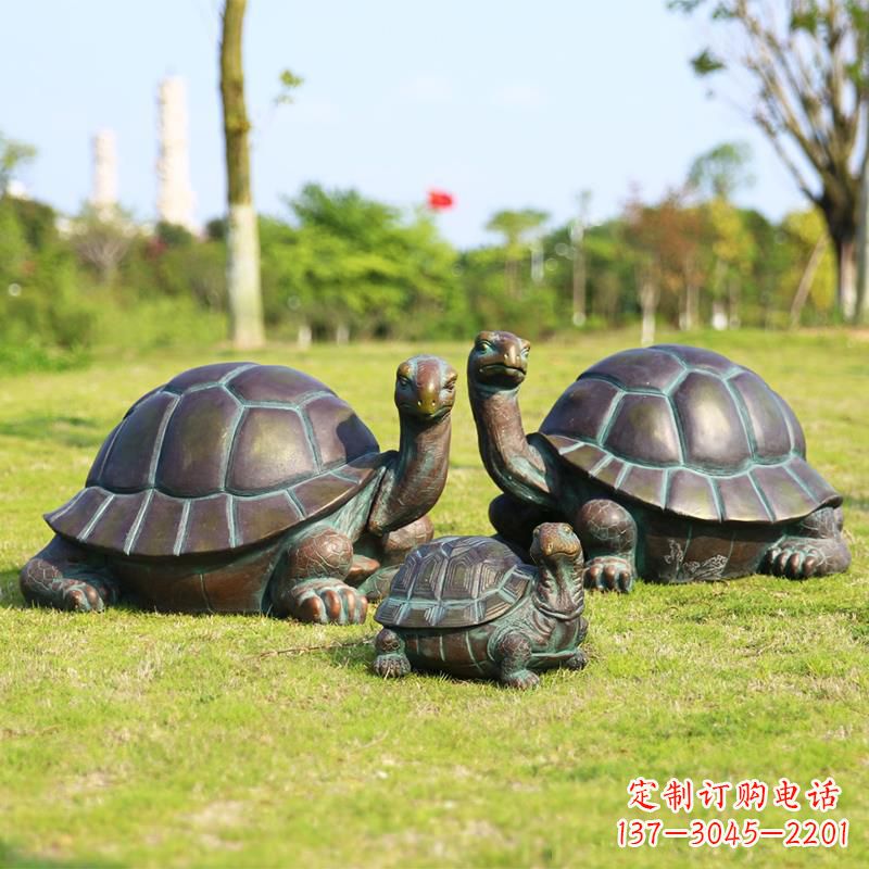 湖北仿铜做工精美的乌龟雕塑摆件