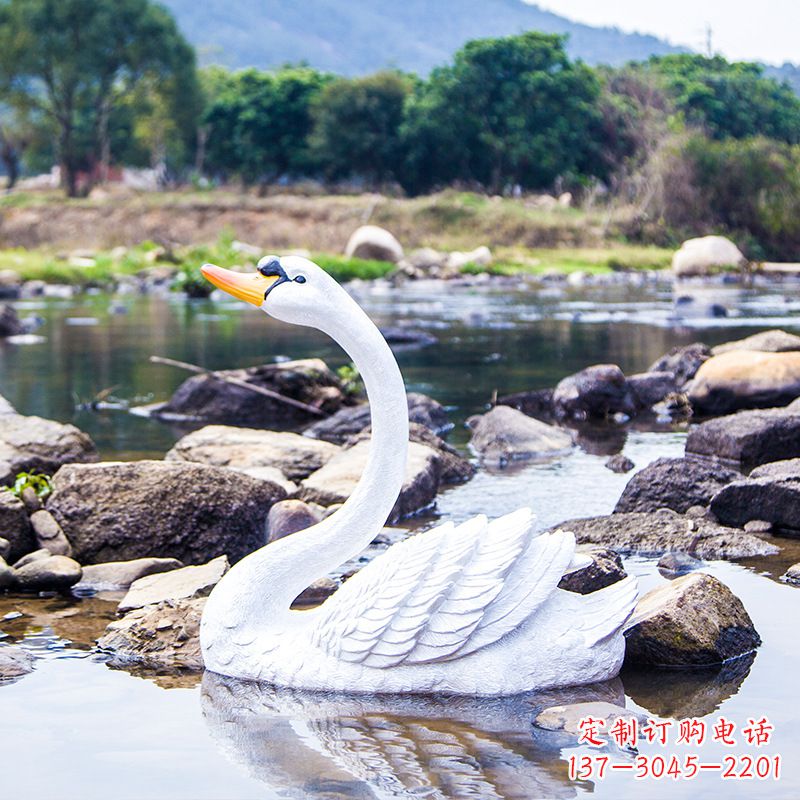 湖北臻选天鹅雕塑,给你绝美的家庭美学