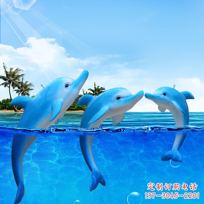 湖北精美海豚雕塑