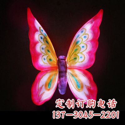 湖北定制发光蝴蝶雕塑
