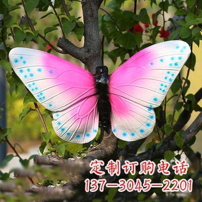湖北粉红蝴蝶塑像——引领你的精灵之旅