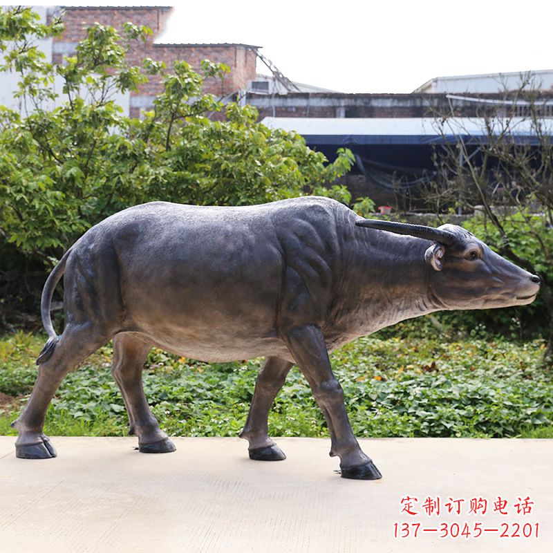 湖北仿真水牛雕塑 (3)