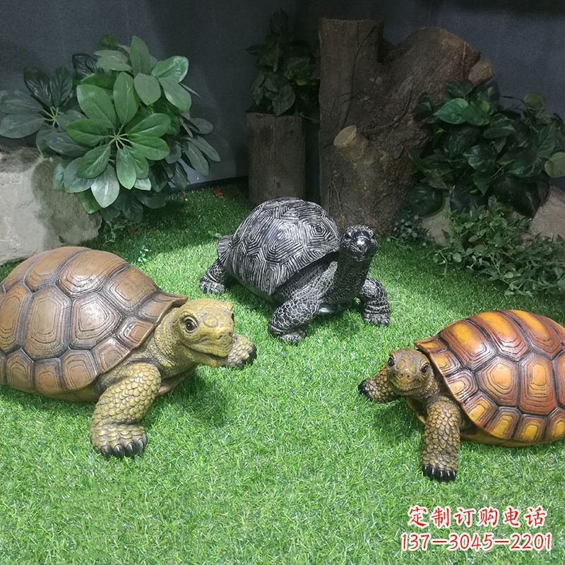 湖北仿真乌龟花园庭院水景池塘装饰雕塑