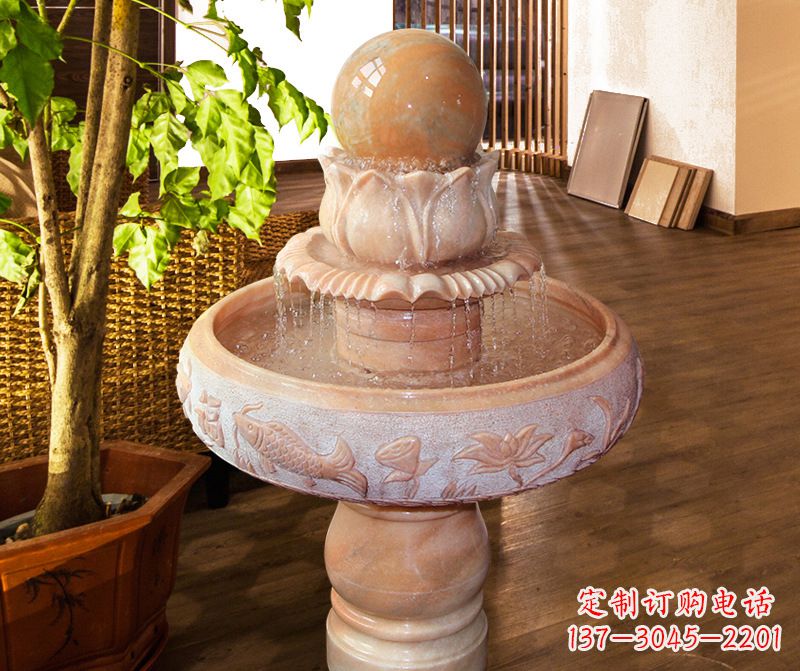 湖北风水球石雕图片