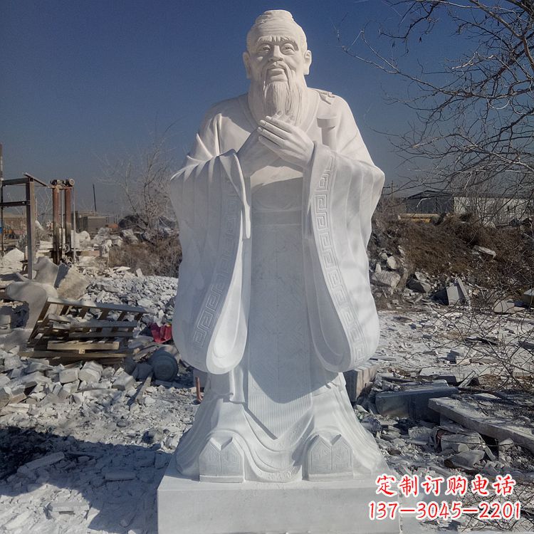 湖北夫子庙孔子青铜雕像