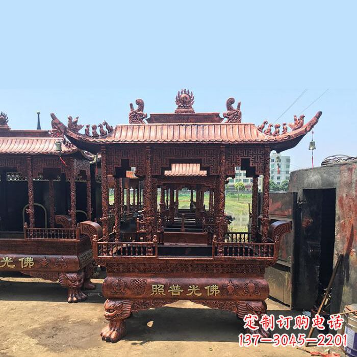 湖北佛光普照香炉雕塑